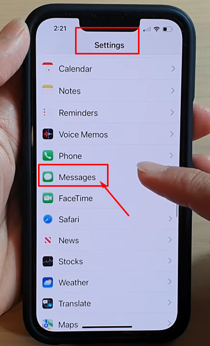 Block Text Messages From Unknown Numbers on iPhone: iPhone’s Settings > Messages.