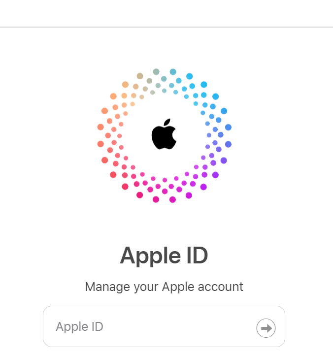 Log into your Apple ID