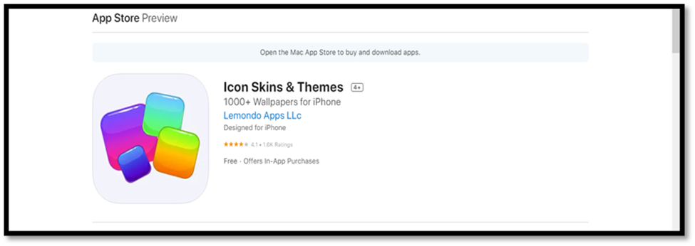 Icon skins & themes: Free iPhone App