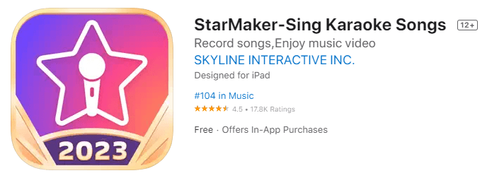 Starmaker for iphone