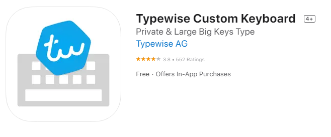 Typewise Keyboard for iphone