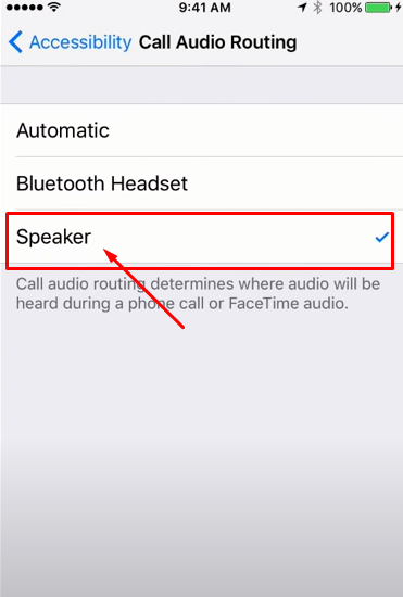 Finally, select the speaker option after turning on the auto-receive calls.