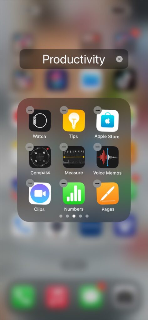 long-press on any app icon until all the icons start jiggling